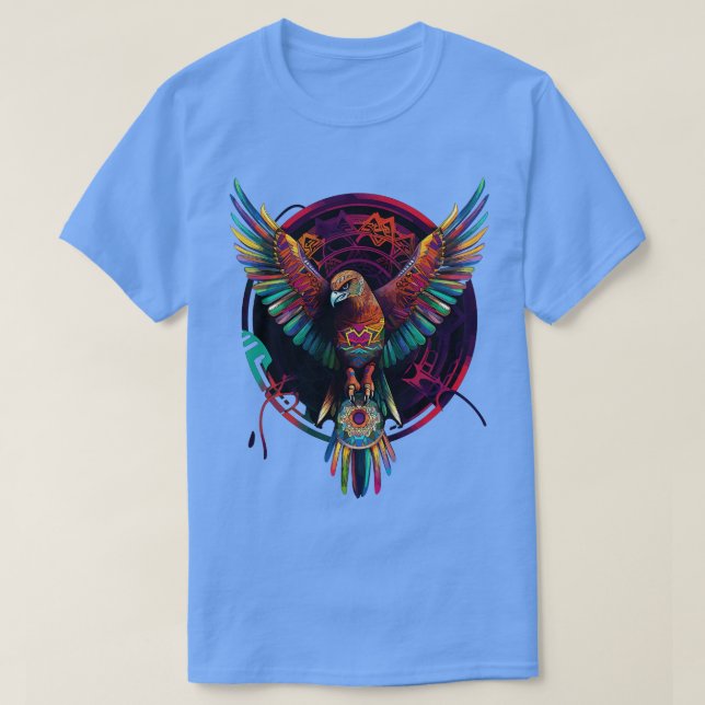 DMT Art Shamanic Eagle 1 T Shirt (Design framsida)