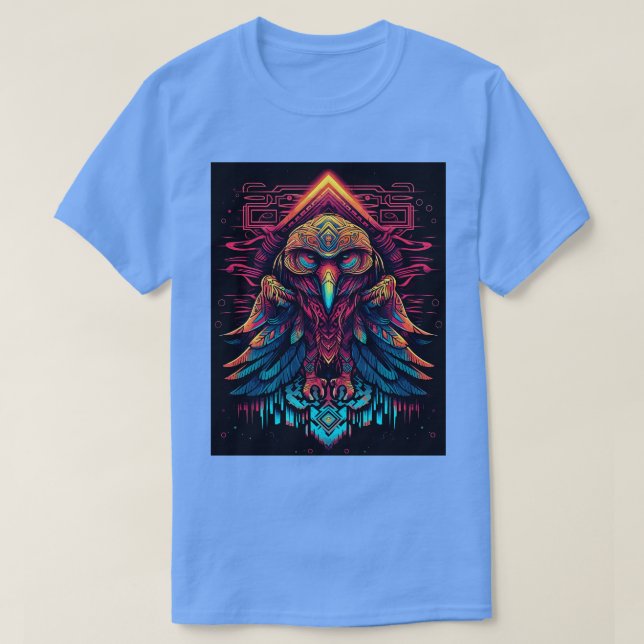 DMT Art Shamanic Eagle 2 T Shirt (Design framsida)