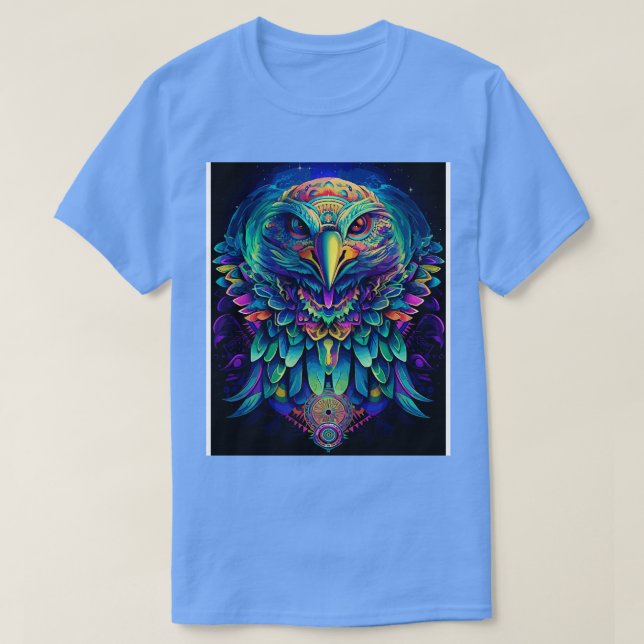 DMT Art Shamanic Eagle 5 T Shirt (Design framsida)