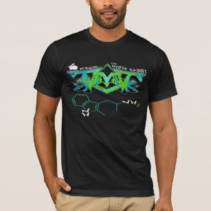 Dmt-ayahauscaen strukturerar skjortan för grafitti t-shirt