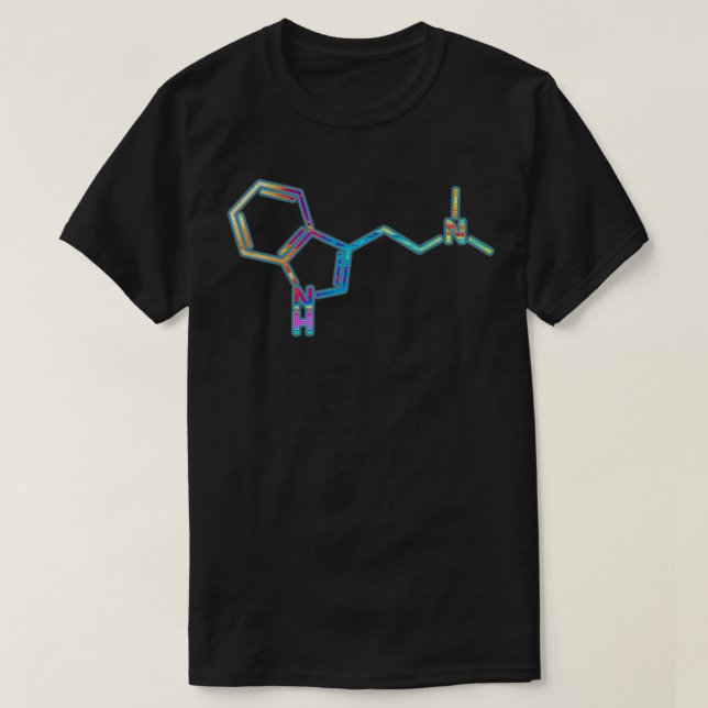 DMT-molekyl för Psychedelic Art Älskare T Shirt (Design framsida)