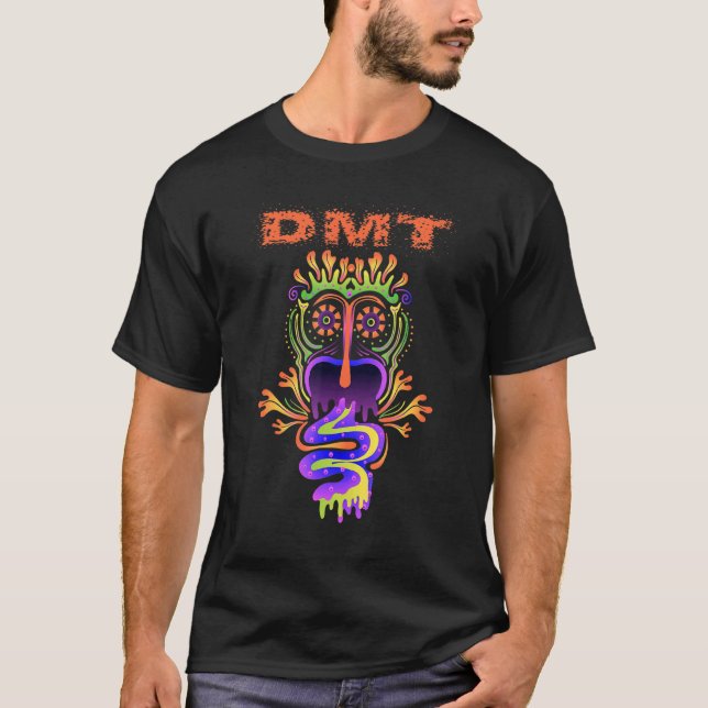 Dmt N N Dimetyltryptamine Ayahuasca Entheogen P T Shirt (Framsida)