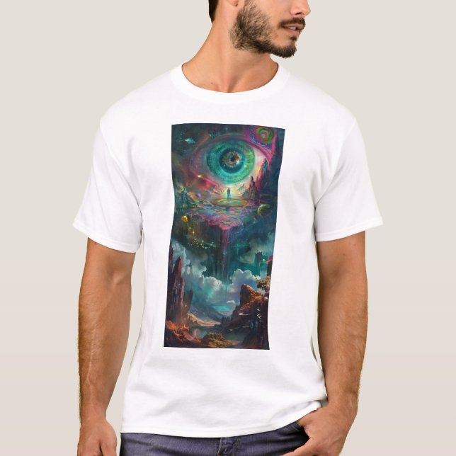 DMT Portal Trippy Psychedelic T-Shirt (Framsida)