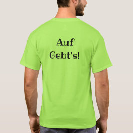DMV-Auf Gehts! Svart logotyp för T-tröja Tee Shirt