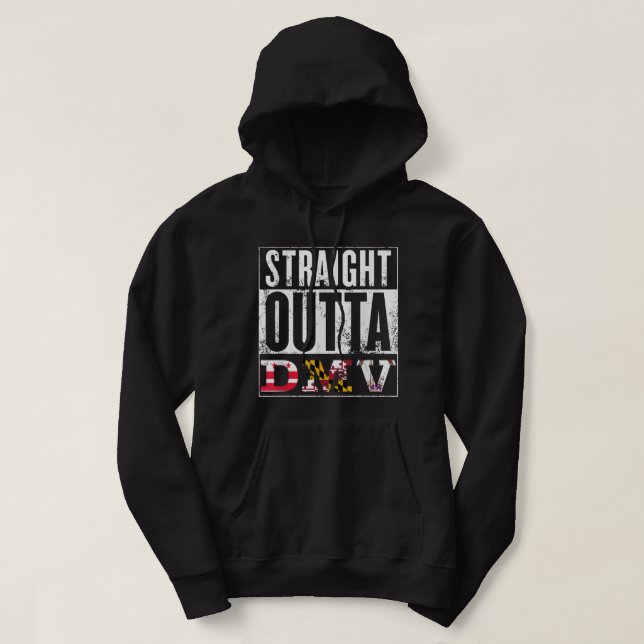 DMV - D.C., Maryland, Virginia - Souvenir Hoodie (Design framsida)