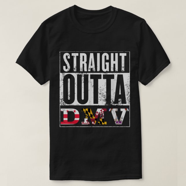 DMV - D.C., Maryland, Virginia - Souvenir T Shirt (Design framsida)