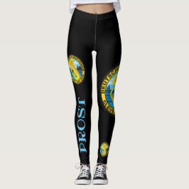 DMV Prost Black Leggings med Färg Logotyp