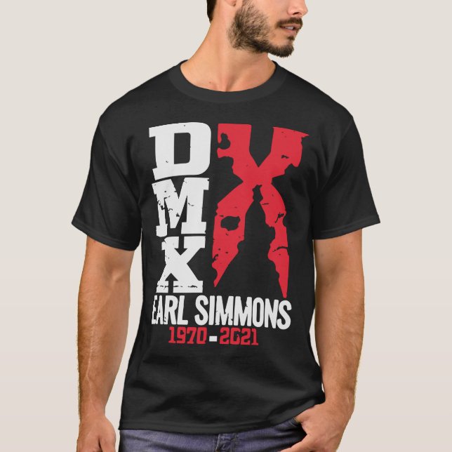 DMX Rapper Earl SimmonsDark Man X Ruff Ryders [HiS T Shirt (Framsida)