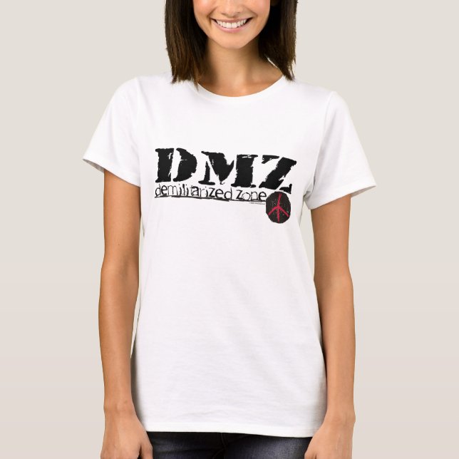 DMZ Demilitarized zon inget krig inget Tee Shirt (Framsida)
