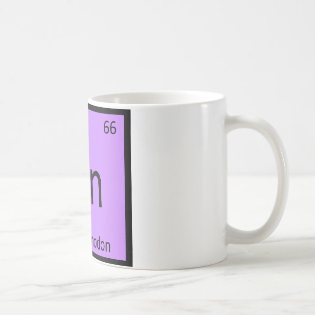 Dn - Dimorphodon Dinosaur Kemisymbol Kaffemugg (Höger)