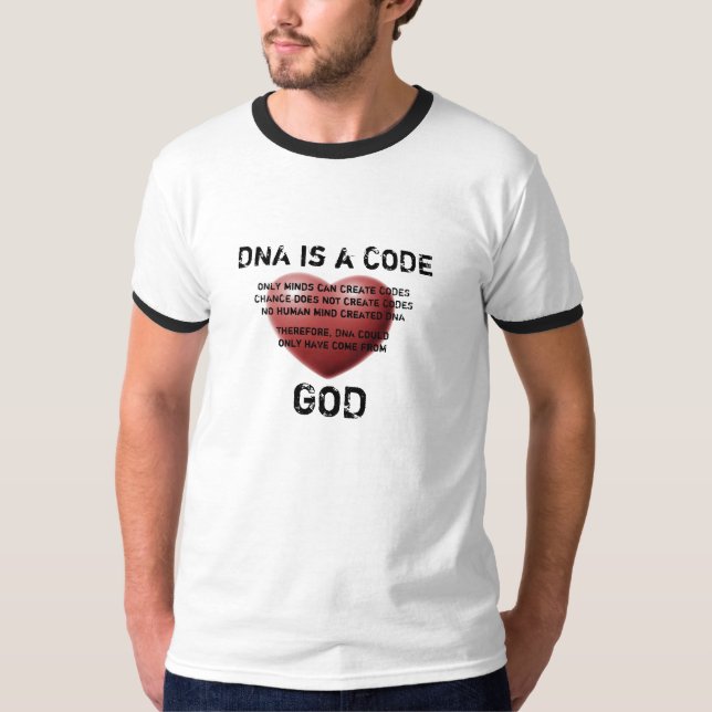 DNA är CODE som skapas av GUDEN T Shirt (Framsida)