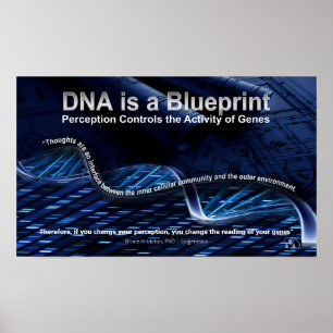 DNA är en blå Poster