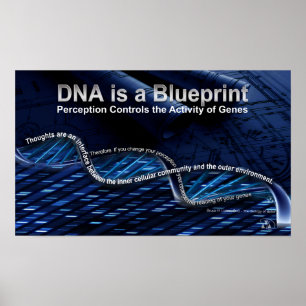 DNA är en blå Poster