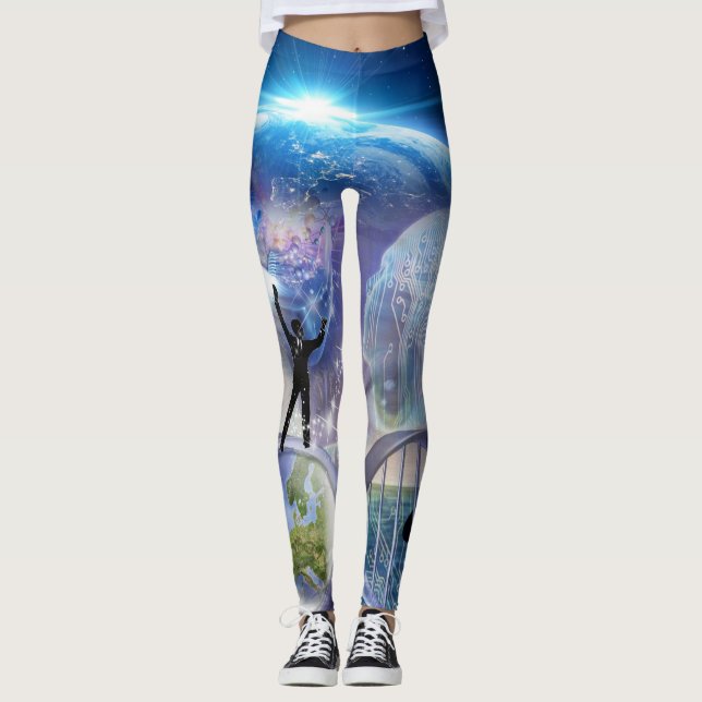 DNA Awakening design Leggings (Framsida)