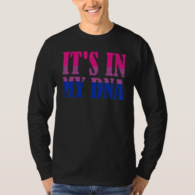 Dna Bi Pride Lgbt Queer Bisexuality Flagga Proud B T Shirt (Framsida)