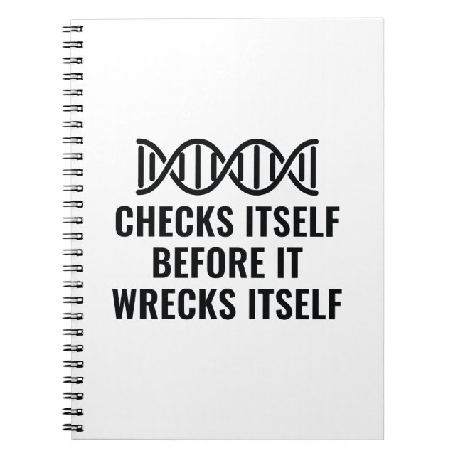DNA Checks själv Anteckningsbok (Framsidan)