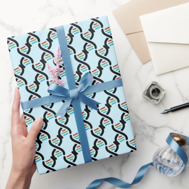 DNA Dubbelhelix Vetenskaplig Design Presentpapper (Gifting)