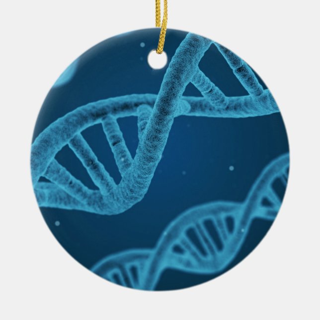 DNA-Dubbla Helix Julgransprydnad Keramik (Framsidan)