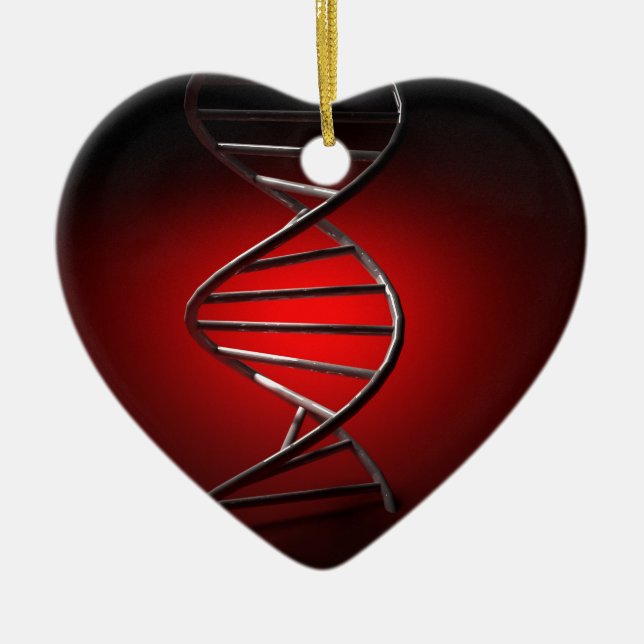 DNA-Dubbla Helix Julgransprydnad Keramik (Framsidan)