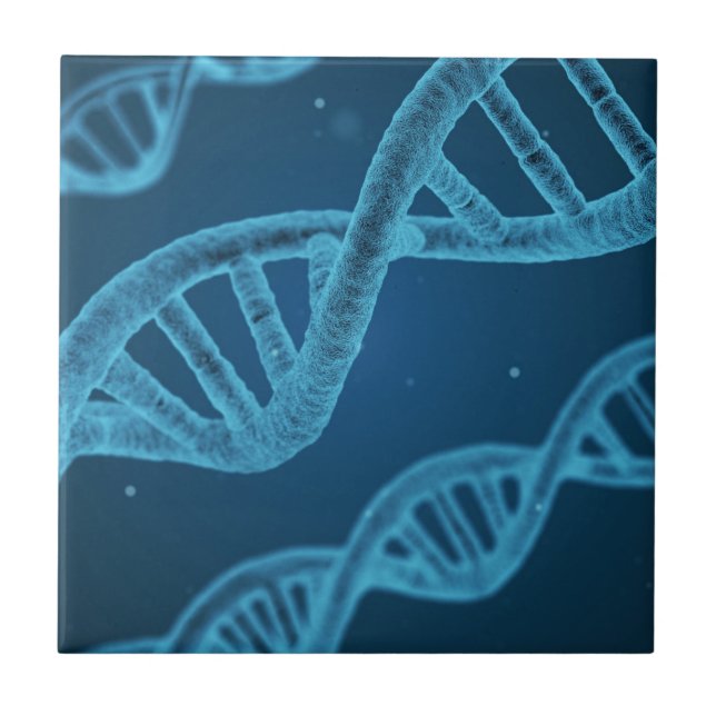 DNA-Dubbla Helix Kakelplatta (Framsidan)
