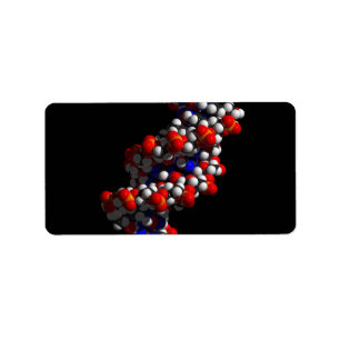 DNA-Dubbla Helix-modell Adressetikett