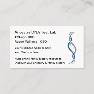 DNA-familjens antikärgsforskning Visitkort