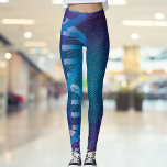 DNA Fingerprint ID Medical Science Blue Leggings<br><div class="desc">En coola-,  trendig- och roligt-medicinsk-vetenskapligt inspirerad utformning. Perfektens gåva till alla läkare,  sjuksköterskor,  vetenskapsmän,  vetenskapslärare,  labbtekniker,  science studenter och alla vetenskapsmän i ditt liv (inklusive dig)! Designad av Thisisnotme©</div>