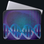 DNA Fingerprint Science Laptop Fodral<br><div class="desc">En coola-,  trendig- och roligt-vetenskap inspirerade laptop sleeve designat som en gåva till alla vetenskapsmän,  vetenskapslärare,  vetenskapslärare,  studenter,  i kort,  vilken vetenskapsman som helst i ditt liv (och det inkluderar dig)! Designad av Science Geekness© på http://www.zazzle.com/sciencegeekness*</div>