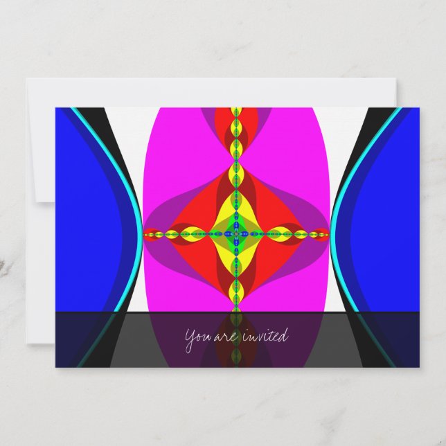 DNA - Fractal Art Inbjudningar (Framsida)