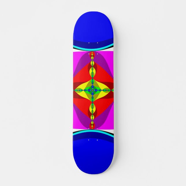 DNA - Fractal Art Mini Skateboard Bräda 18,5 Cm (Framsida)