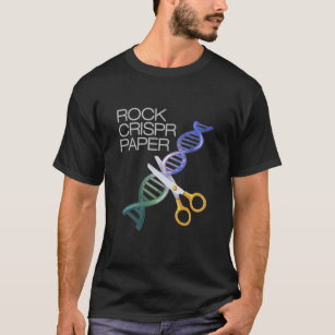 DNA Funny Sten Papper Crispr Genetic Science Tävli T Shirt