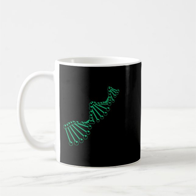 DNA Genetisk kod Biolog Gift Science Biology Kaffemugg (Vänster)