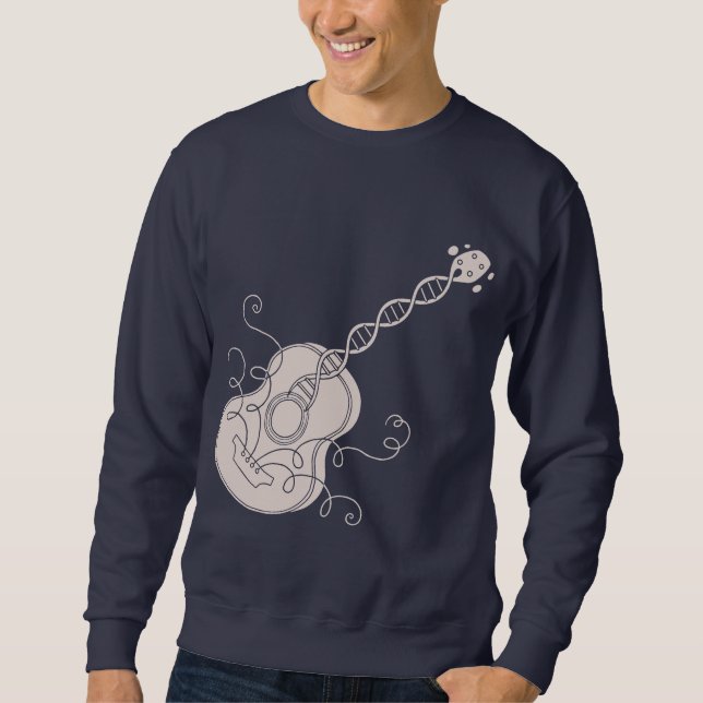 DNA Guitar Långärmad Tröja (Framsida)