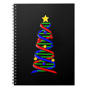 DNA Helix Julgran Life Science Biology Anteckningsbok