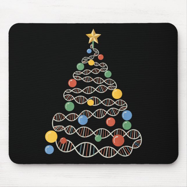 Dna Helix Julgran Scientist Bioology Science Musmatta (Framsidan)
