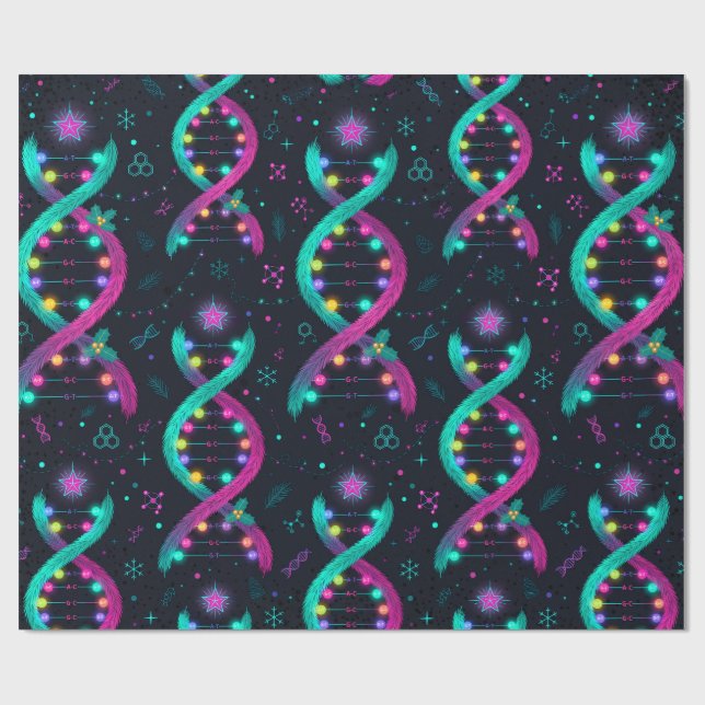 DNA Helix Julpapper (Platt)