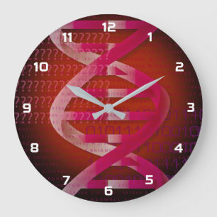 DNA ID Red Medical Science Stor Klocka