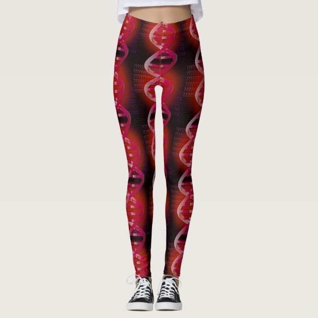DNA ID Red Science Leggings (Framsida)