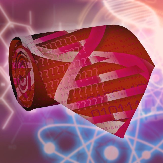 DNA ID Röd Medicinsk Vetenskap Slips (DNA ID Red Medical Science Neck Tie)