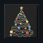 Dna Julgran Funny Science Puns jul Te Magnet<br><div class="desc">Dna Julgran Funny Science Puns jullärare</div>