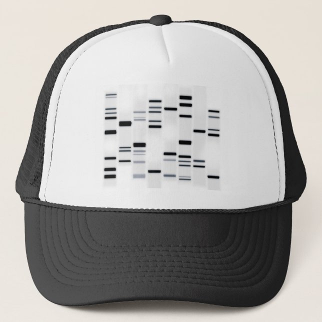 DNA-kod Art Black on White Keps (Framsida)
