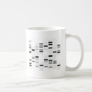 DNA kodifierar konstsvart på vit Kaffemugg
