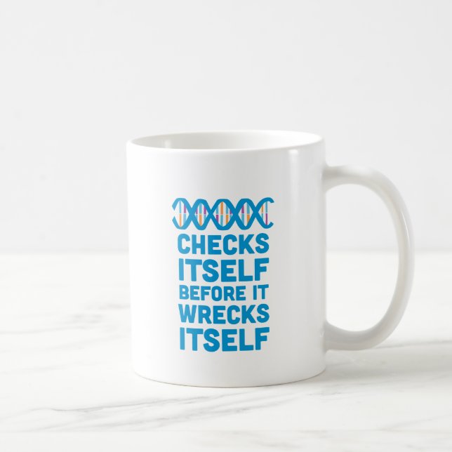 DNA kontrollerar sig Kaffemugg (Höger)