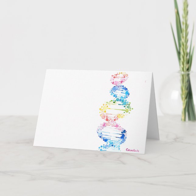 DNA, livets spiral  Kort (Framsida)