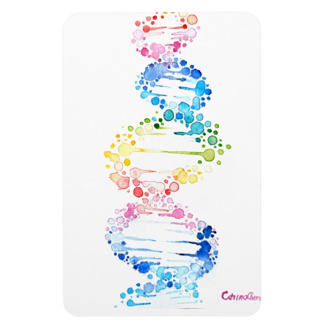 DNA, livets spruta Jigszawa Puzzle Magnet (Vertikal)