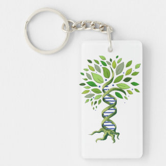 Dna-livets träd Keychain Nyckelring