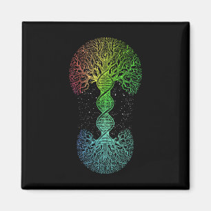 Dna Livets träd Science of Genetics Earth Day Magnet