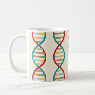 ​ DNA Mid Century Modern STEM Biology Rand kräm Kaffemugg