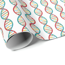 ​ DNA Mid Century Modern STEM Biology Rand white Presentpapper