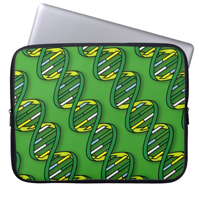 DNA-mönster vetenskap Laptop Fodral (Framsidan)